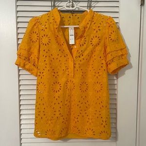 J Crew Eyelet Blouse